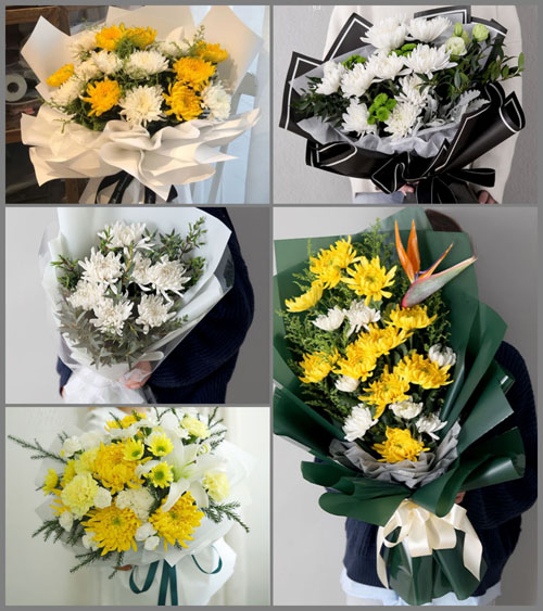 湖北黄冈市罗田县大河岸镇滕家冲村白事花束代送